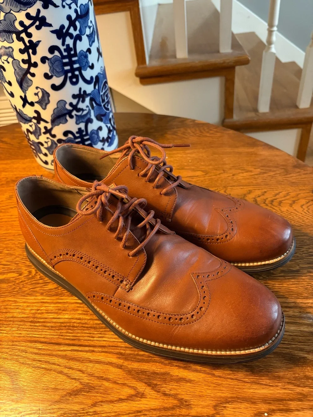 Men's Cole Haan Wingtip Oxfords - Classic Lace-Up Dress Shoes